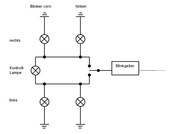 Schaltplan Blinker Kontrollleuchte - Wiring Diagram